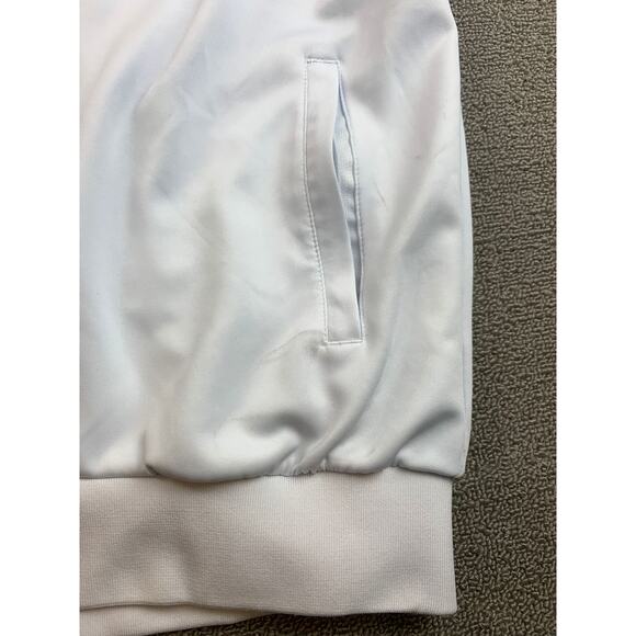 Sports Essentials Men's S White Blue‎ Navy Full Zip Up Athletic Track Jacket - Picture 8 of 9